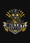 BULLET BANNER LOGO STICKER ￼