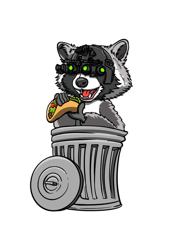 RACCOON OPERATIVE STICKER￼